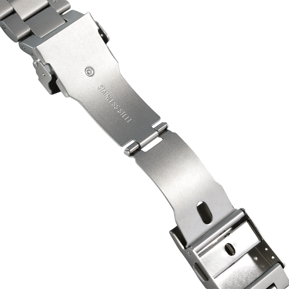 Stainless Steel Link Bracelet Band (Ultra) – The Sydney Ultra in Silver – Compatible with Apple Watch Ultra (Friendie size Large)