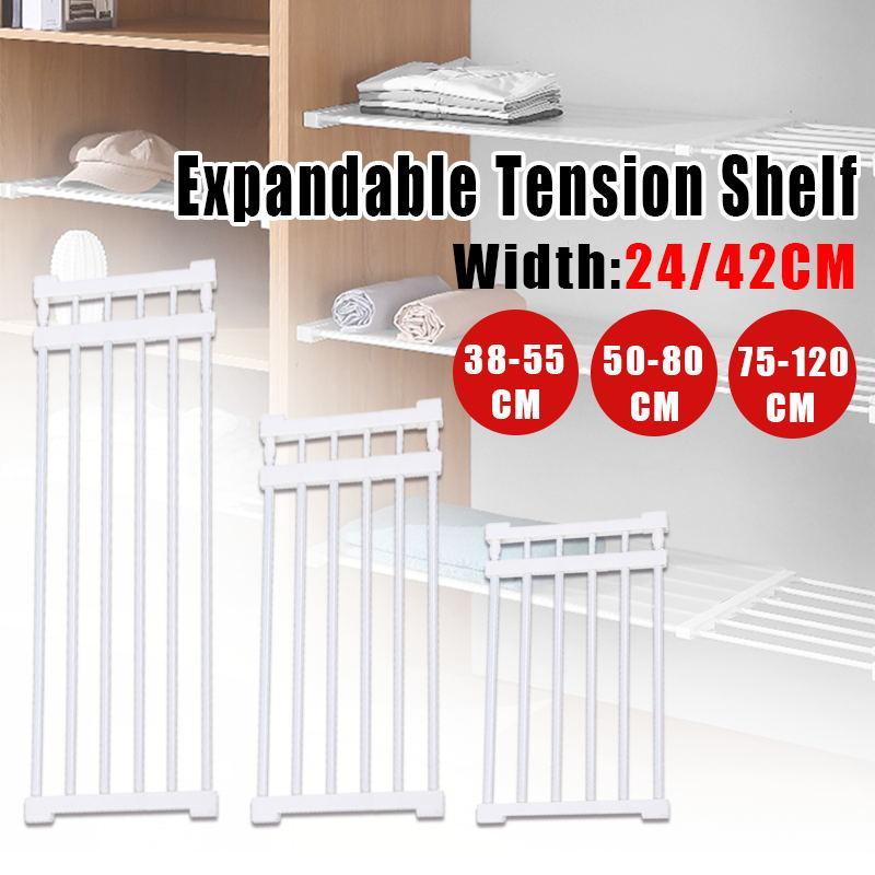 Adjustable No-Drill Closet Shelf