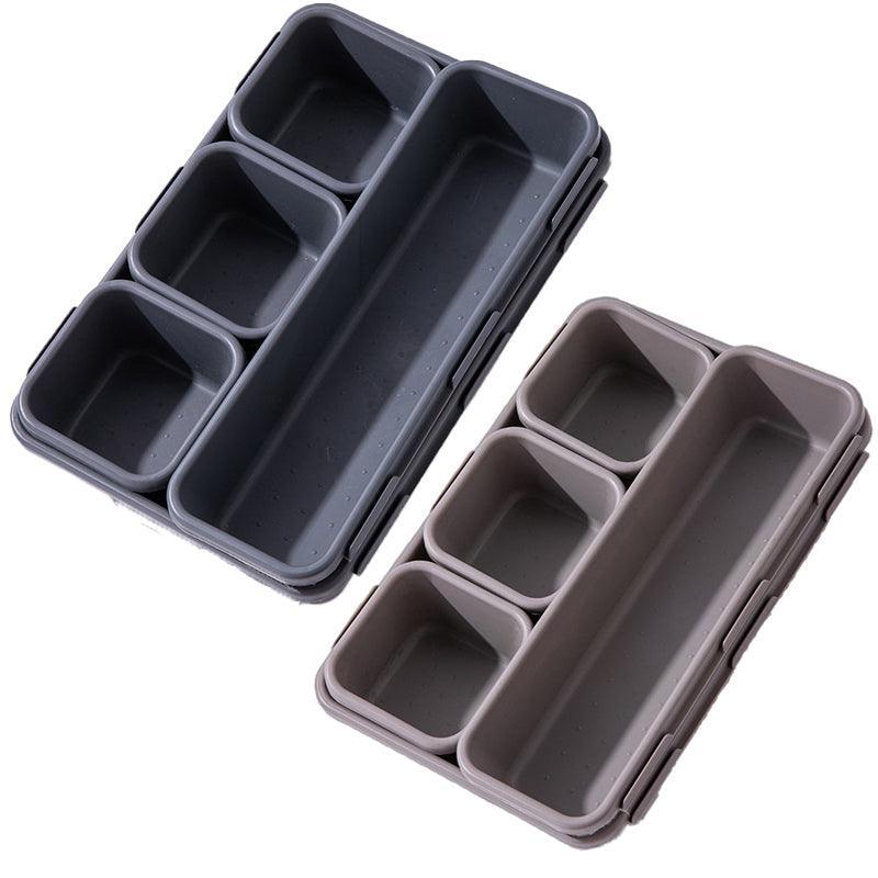 8Pcs/Set Drawer Desk Draw Cutlery Storage Tray Office/Home Kitchen Organizer Box