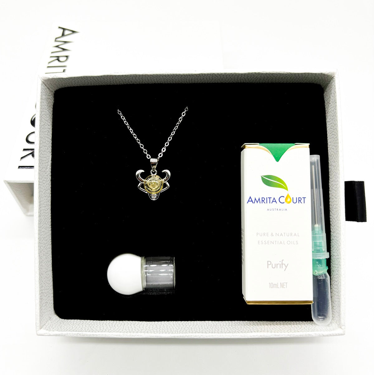 Sterling Silver Zodiac Aroma Necklace - Taurus April - May | Perfect Birthday Gift | Energy &amp; Healing | Diffuse on the go