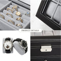 Double Watch Box with Jewelry Drawer Storage