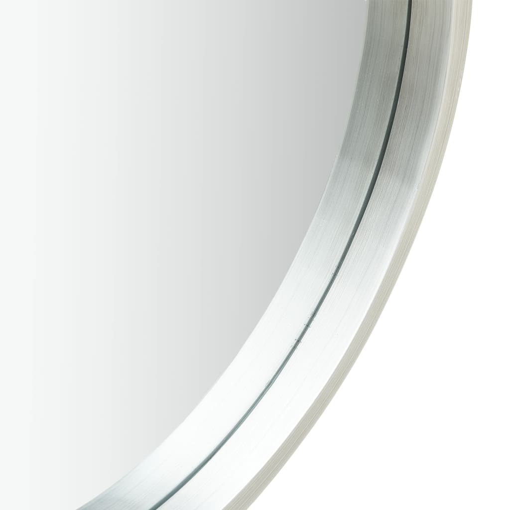 NNEVL Wall Mirror with Strap 60 cm Silver