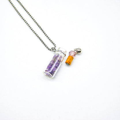 Amethyst Diffuser Necklace | Aroma Jewelry | Energy &amp; Healing | Diffusing on the go