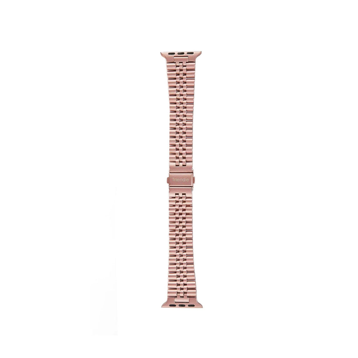 Stainless Steel Link Bracelet Band - The Perth in Rose Gold Large - Compatible with Apple Watch Size 42mm to 45mm