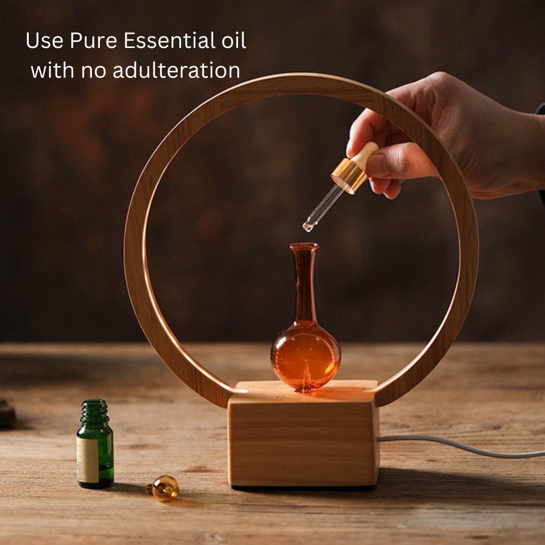 LUNA Eco-Friendly Aroma Diffuser | Ringlight Waterless Nebuliser | Pure Essential Oil