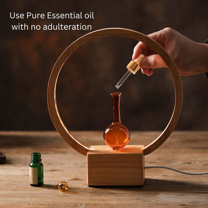 LUNA Eco-Friendly Aroma Diffuser | Ringlight Waterless Nebuliser | Pure Essential Oil