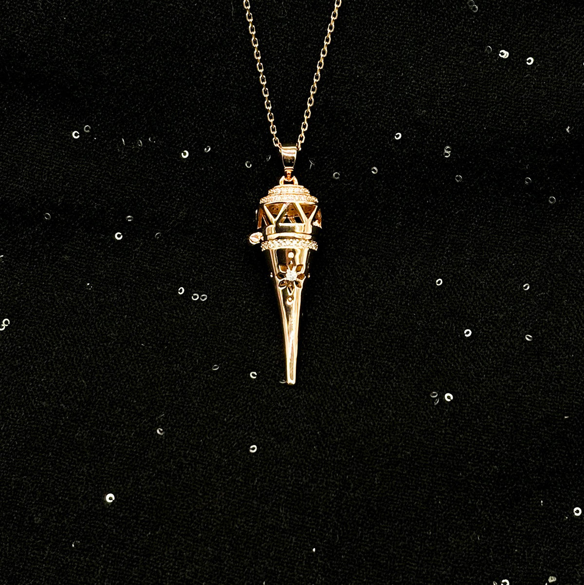 Cone Aroma Necklace | Energy &amp; Healing Diffuser Jewelry — On-the-Go Scent Ritual