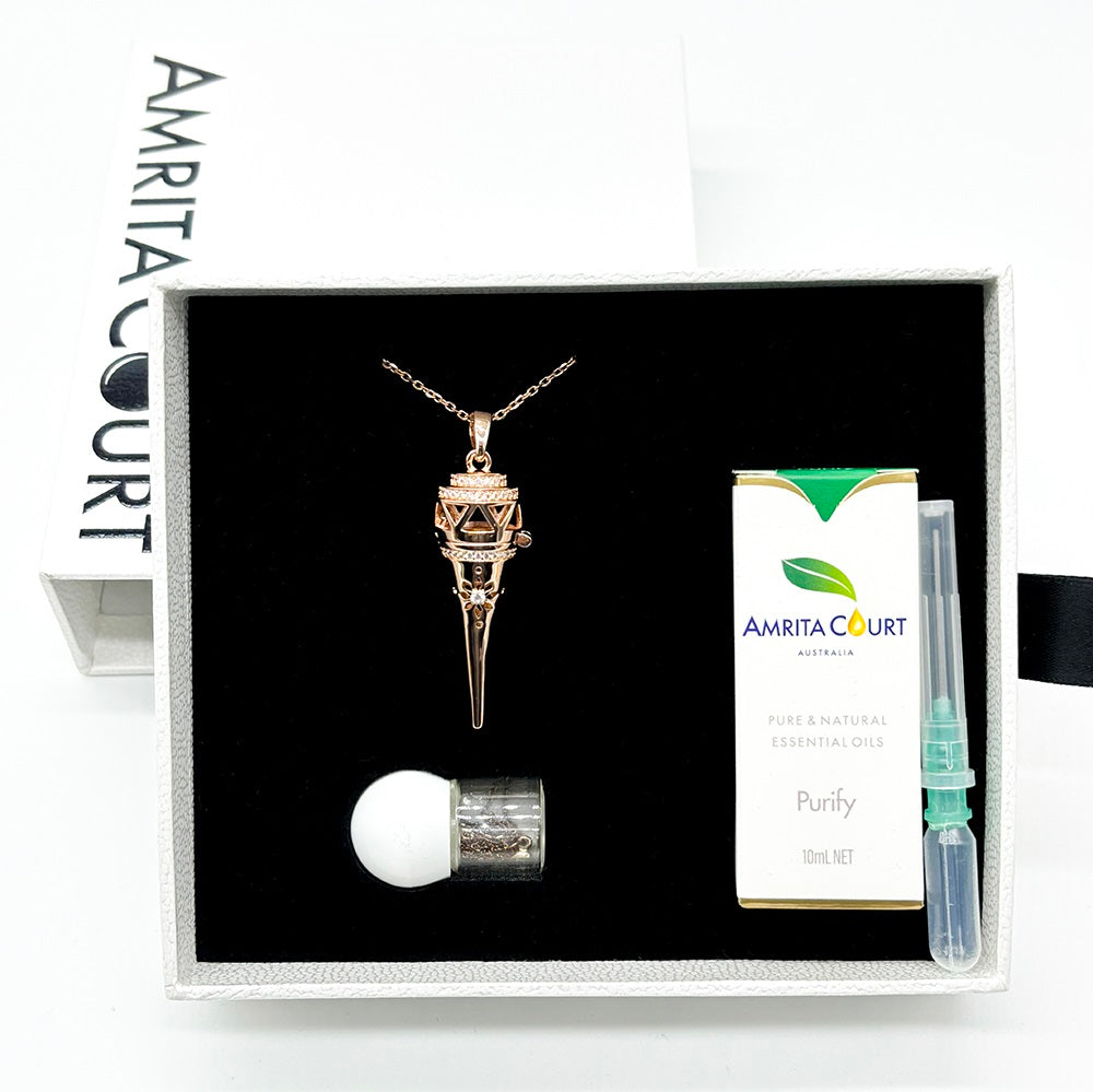 Cone Aroma Necklace | Energy &amp; Healing Diffuser Jewelry — On-the-Go Scent Ritual