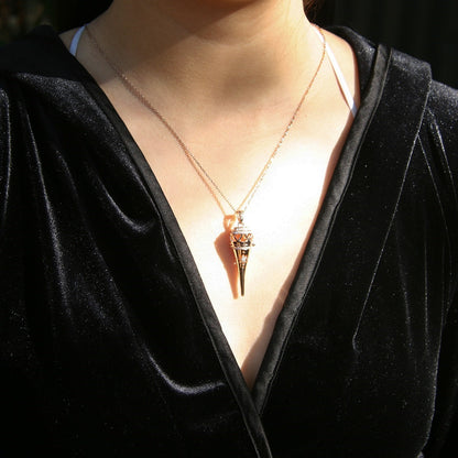Cone Aroma Necklace | Energy &amp; Healing Diffuser Jewelry — On-the-Go Scent Ritual