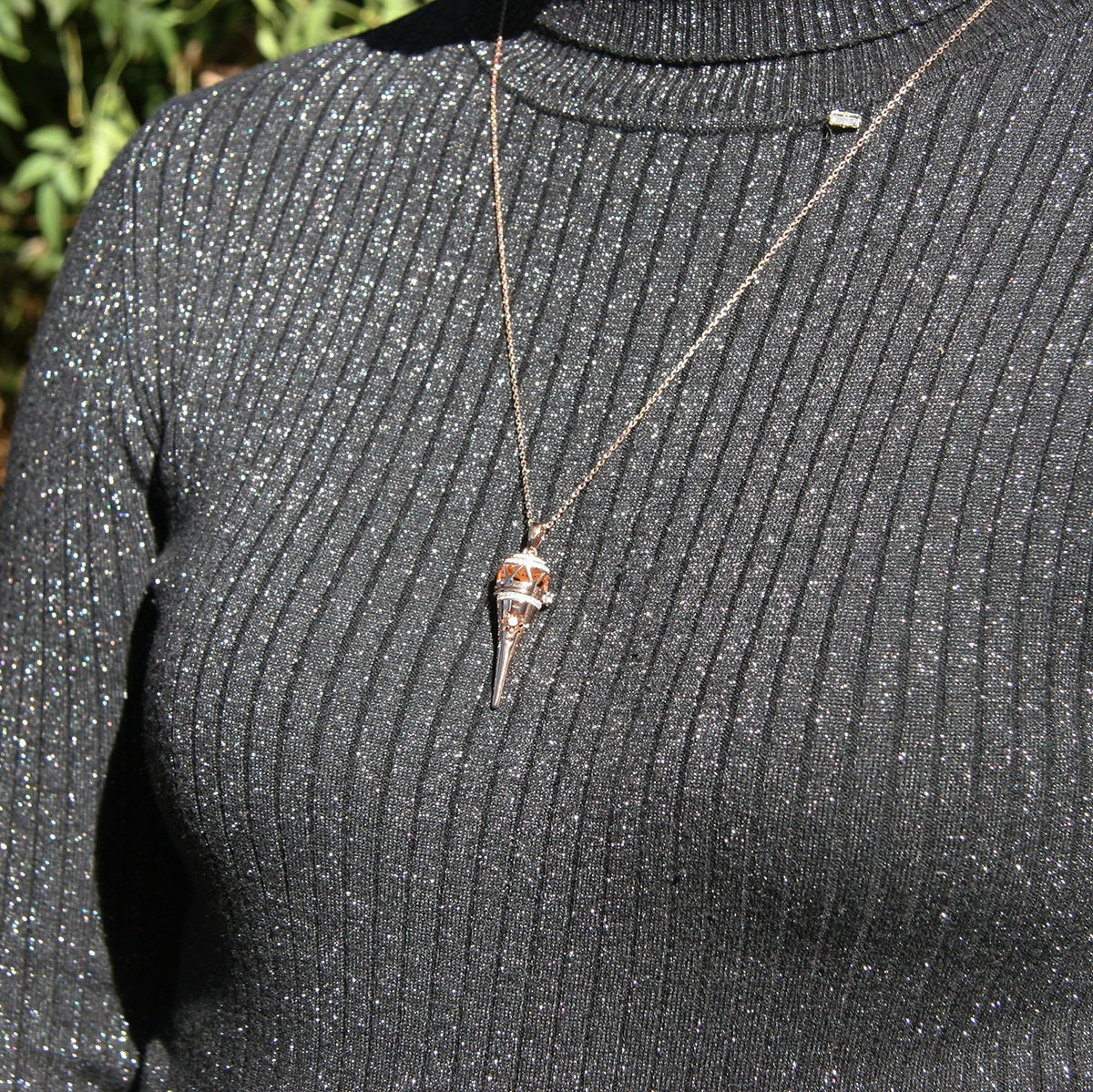 Cone Aroma Necklace | Energy &amp; Healing Diffuser Jewelry — On-the-Go Scent Ritual