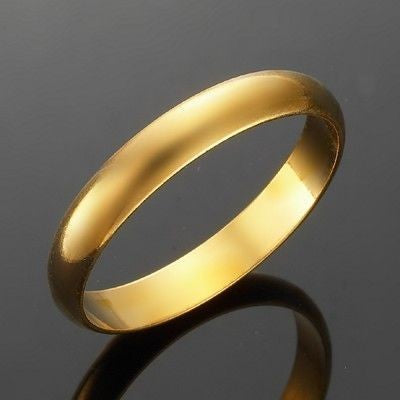 18ct Heavy Yellow Gold Plated Men&