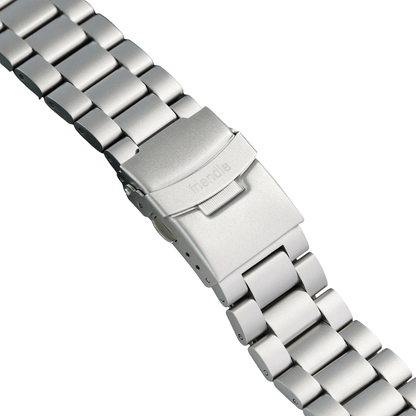 Stainless Steel Link Bracelet Band (Ultra) – The Sydney Ultra in Silver – Compatible with Apple Watch Ultra (Friendie size Large)