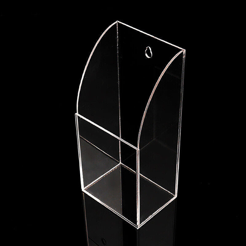 Tv Remote Control Holder Wall Mount Clear Acrylic Organizer Stand Box Storage