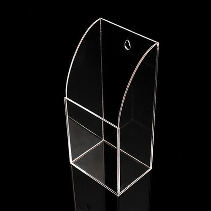 Tv Remote Control Holder Wall Mount Clear Acrylic Organizer Stand Box Storage