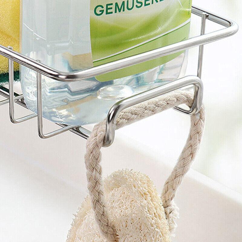 Kitchen Sink Faucet Shelf Sponge Dish Cloth Rack Holder Racks Storage Organizer